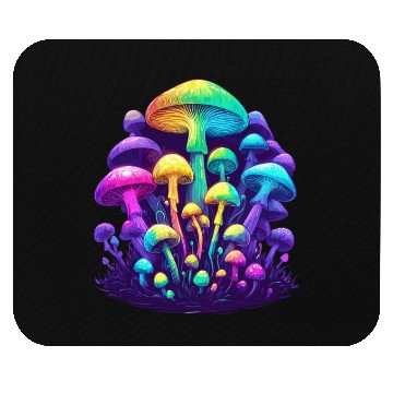 Discover Psychedelic Colorful Mushroom Mouse Pads