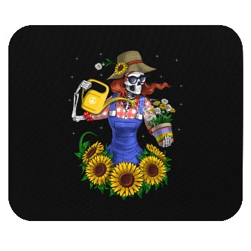 Discover Skeleton Plants Gardener Mouse Pads