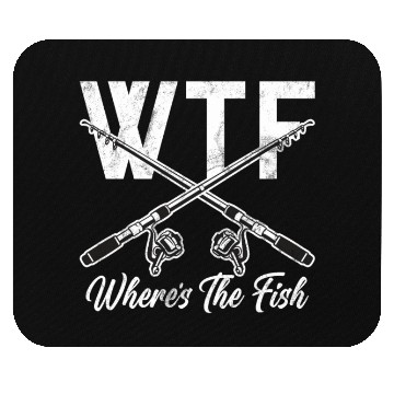 Discover WTF Wheres The Fish Catfish Catfishing Angler Mouse Pads