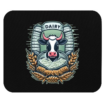 Discover Dairy cow Mouse Pads
