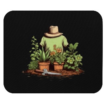 Discover Tiny Gardener's Paradise Cute Pocket Garden Mouse Pads