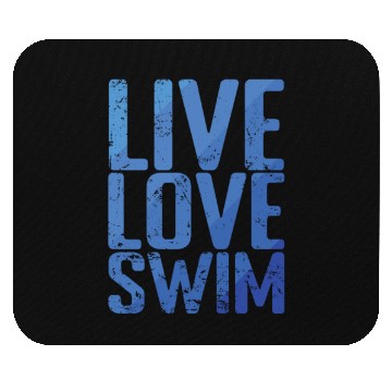 Discover Live Love Swim Sport Training Mouse Pads