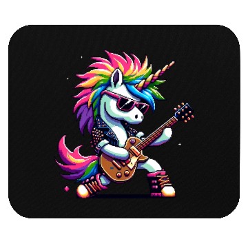 Discover Pixel Punk Rock Unicorn Mouse Pads