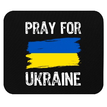 Discover Pray For Ukraine With Ukrainian Flag Mouse Pads