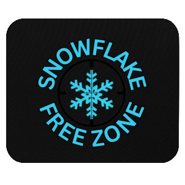 Discover SNOWFLAKE FREE ZONE Mouse Pads