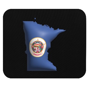 Discover Minnesota - 3D Flag Map Mouse Pads