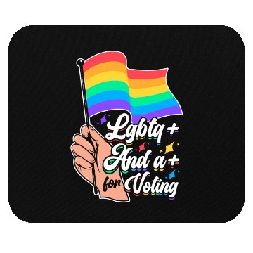 Discover LGBTQ Voting Rainbow Flag Equality Pride Month Mouse Pads