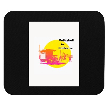 Discover Volleyball in California Mouse Pads