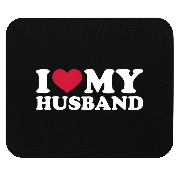 Discover I Love My Husband Mouse Pads