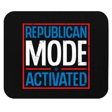 Discover Republican Mode Activated American Voter Voting Mouse Pads