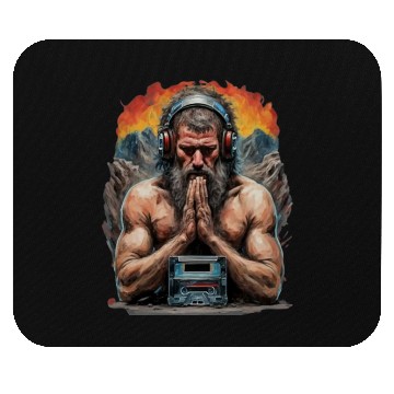 Discover Groovy Stone Age: The Caveman in Beats Ritual Mouse Pads