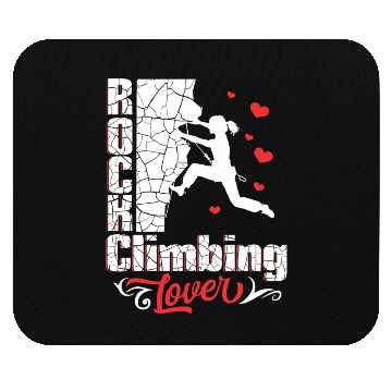 Discover Rock Climbing Lover Mouse Pads