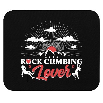 Discover Rock Climbing Lover Mouse Pads