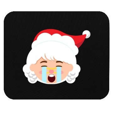 Discover Mrs Claus Emoticons Crying Out Loud Christmasfunny Mouse Pads
