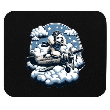 Discover Poodle Pilot Mouse Pads