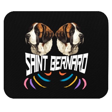 Discover Lover Saint Bernard dog Mouse Pads