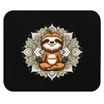 Discover Lazy Meditation Relaxation Sloth Chillers Mouse Pads