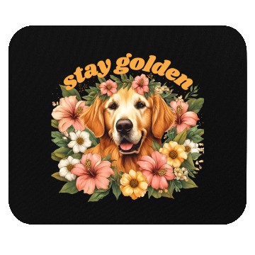 Discover Dog Lovers Golden Retriever Mouse Pads