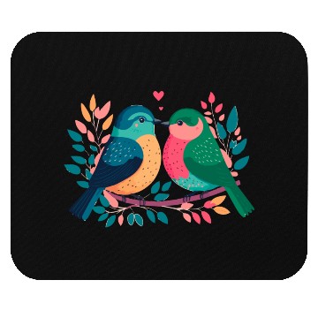 Discover Colorful birds Mouse Pads
