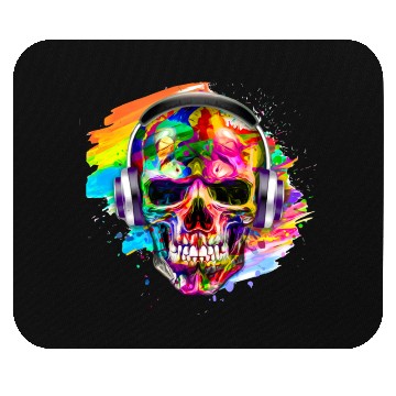 Discover Colorful skull Mouse Pads
