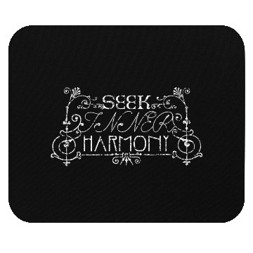 Discover Seek Inner Harmony, Positive antique vintage Mouse Pads