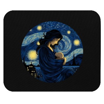 Discover Breastfeeding Starry Night Mouse Pads Motherhood