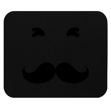 Discover Funny Black Beard Make Everyone Smile Mouse Pads