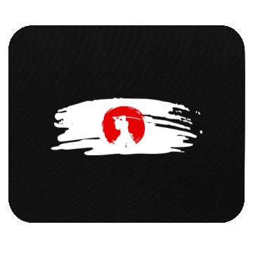 Discover Samurai Spirit Japan Flag Mouse Pads