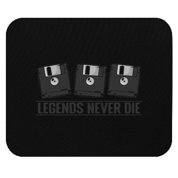 Discover Legends Never Die Retro Memory Module Mouse Pads
