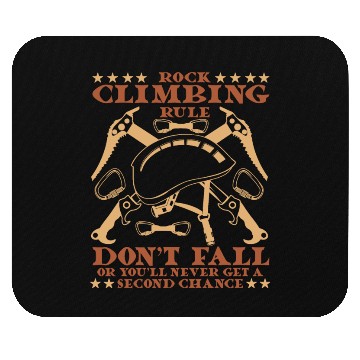 Discover rock climbing rule don't fail Mouse Pads