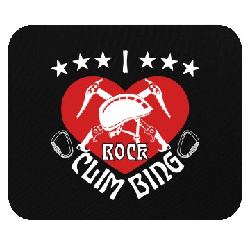 Discover I rock climbing Mouse Pads