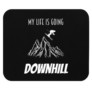 Discover ski skiing Mouse Pads