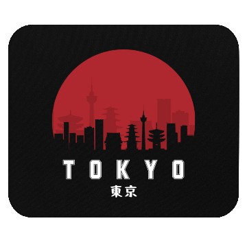 Discover Tokyo Typography Mouse Pads - Urban Statement