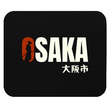 Discover Osaka Typography Mouse Pads - Urban Statement