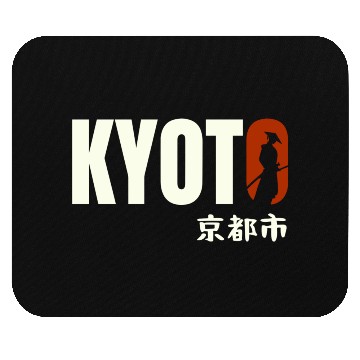Discover Kyoto Typography Mouse Pads - Urban Statement