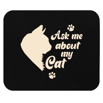 Discover Ask Me About My Cat Lover Mom Gift Mouse Pads