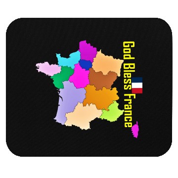 Discover God Bless France Mouse Pads