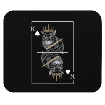 Discover Cat Spades King Playing Card Cat Daddy Cat Mom Mouse Pads