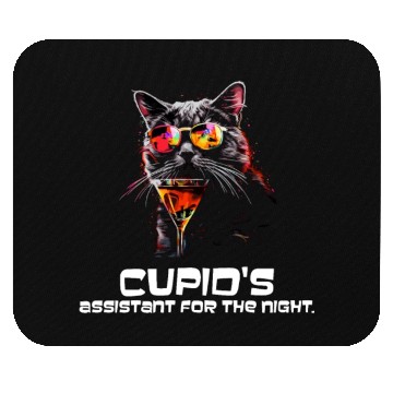 Discover Cupid's Assistant for the night Mouse Pads