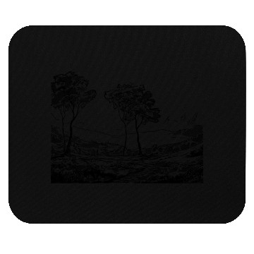 Discover Rustic natural view drawing art Mouse Pads