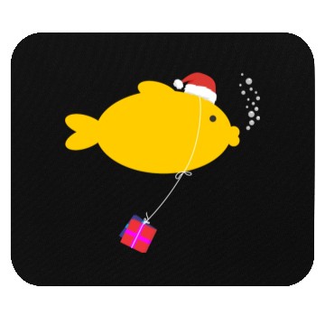Discover Santa Fish Mouse Pads