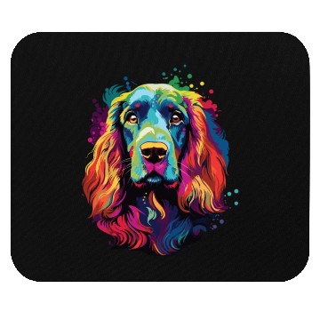 Discover Watercolor Colorful Cocker Spaniel Mouse Pads