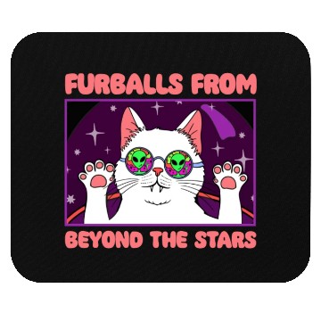 Discover Cat Alien, Aliens, UFO, UAP, Space Unknown Flight Mouse Pads