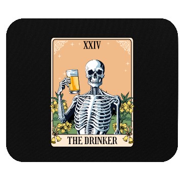 Discover Funny Tarot Card Craft Beer Alcohol Mouse Pads
