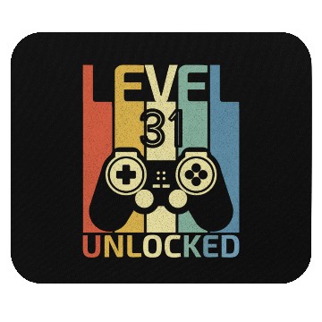 Discover Level 31 Unlocked 1991 Video Game 31th Birthday Mouse Pads