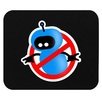 Discover Not My Robot - Circle Logo Mouse Pads