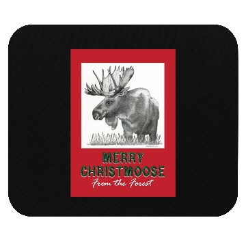 Discover XMAS Card MOOSE Mouse Pads