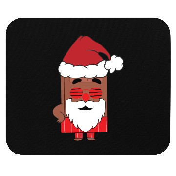 Discover Choco Christmas Santa Claus Funny Santa Face Mouse Pads