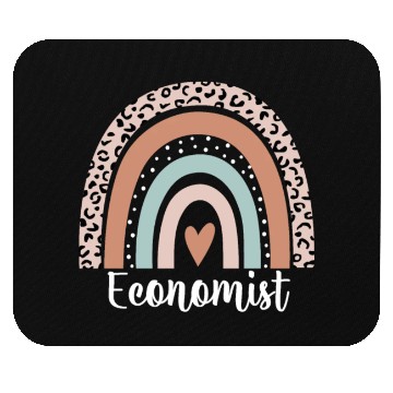 Discover Economist Rainbow Leopard Funny Economist Mouse Pads