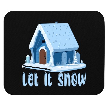 Discover Let It Snow Winter Mouse Pads